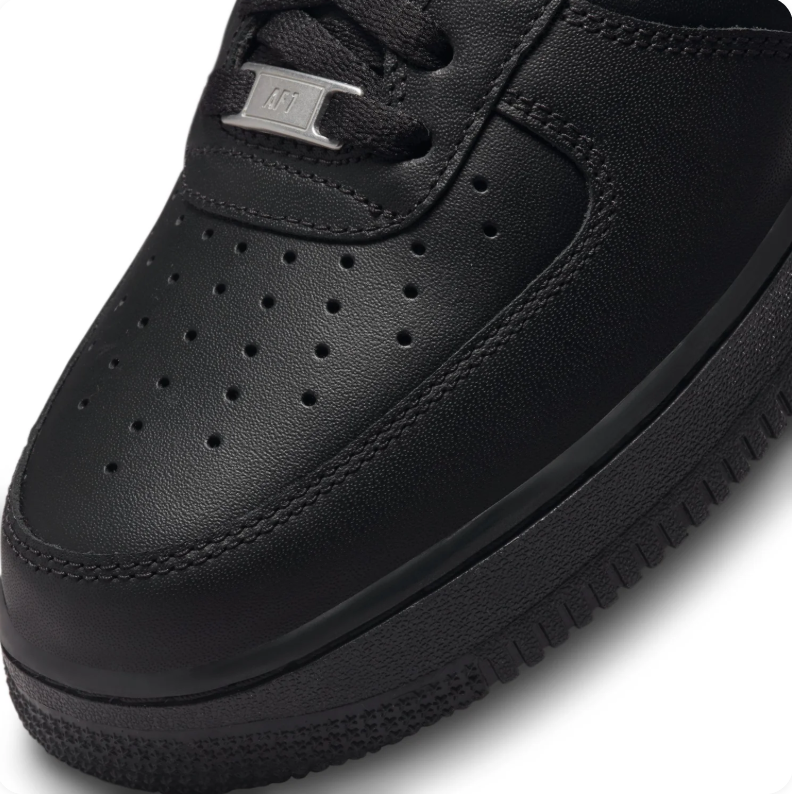 Nike Air Force 1 All-Black Low-Top Sneakers
