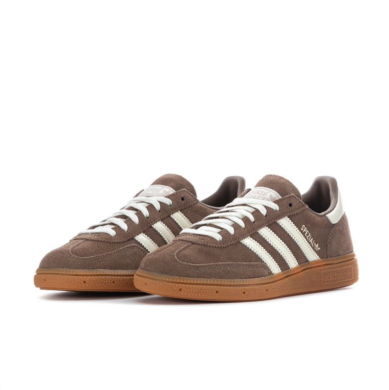 adidas Handball Spezial Taupe and Cream Sneakers with Gum-Colored Sole