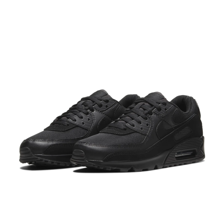 Nike All-Black Low-Top Sneakers with Visible Heel Air Window
