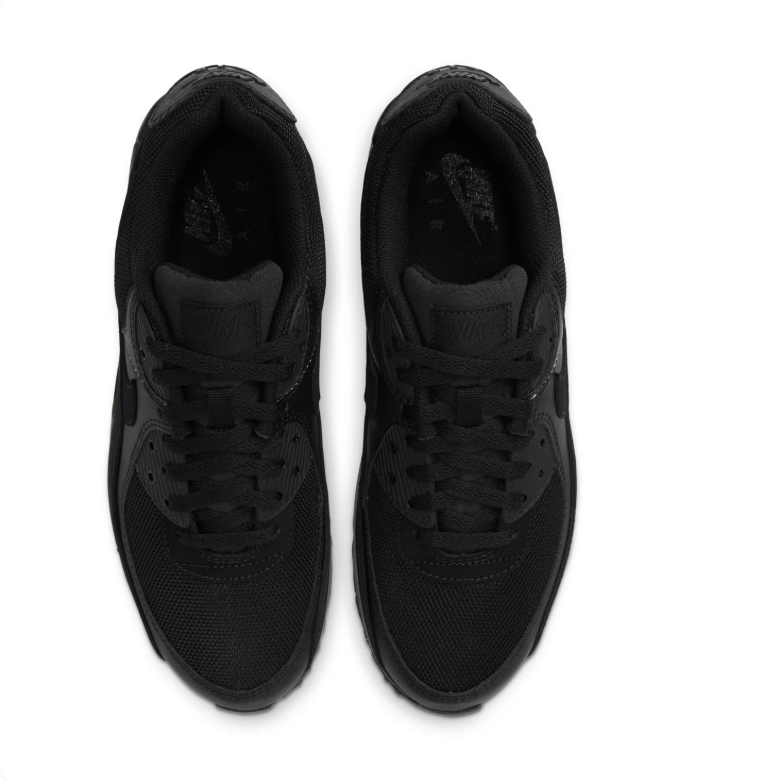 Nike All-Black Low-Top Sneakers with Visible Heel Air Window