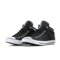 Converse All Star Black High-Top Sneakers with White Toe Cap and Sole
