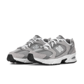New Balance 530 Gray and White Low-Top Sneakers