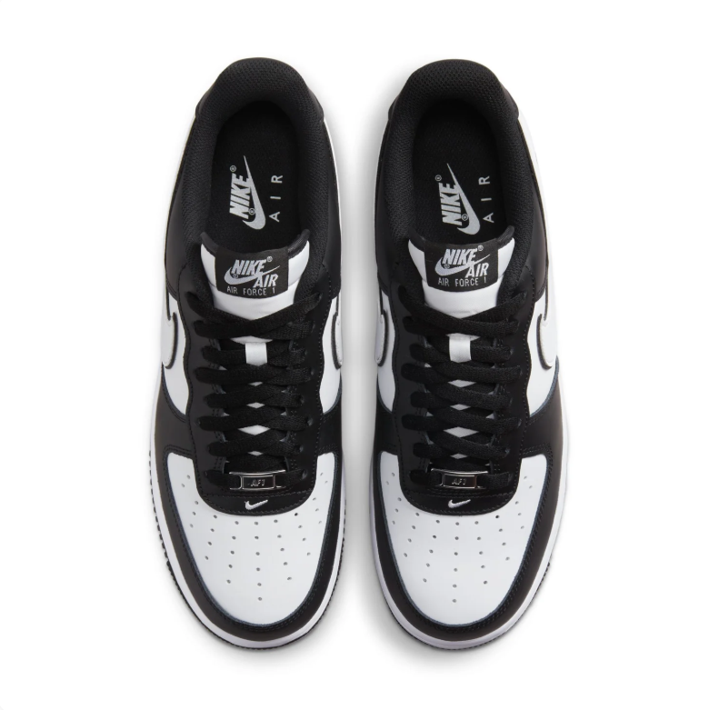 Nike Air Force 1 Black and White Low-Top Sneakers