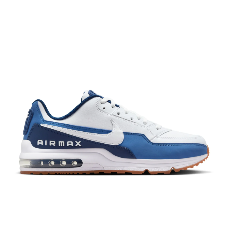 Nike Air Max Sneakers – White and Blue with Gum Sole