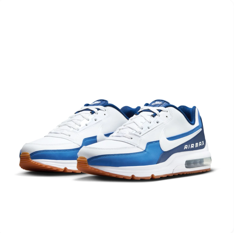 Nike Air Max Sneakers – White and Blue with Gum Sole