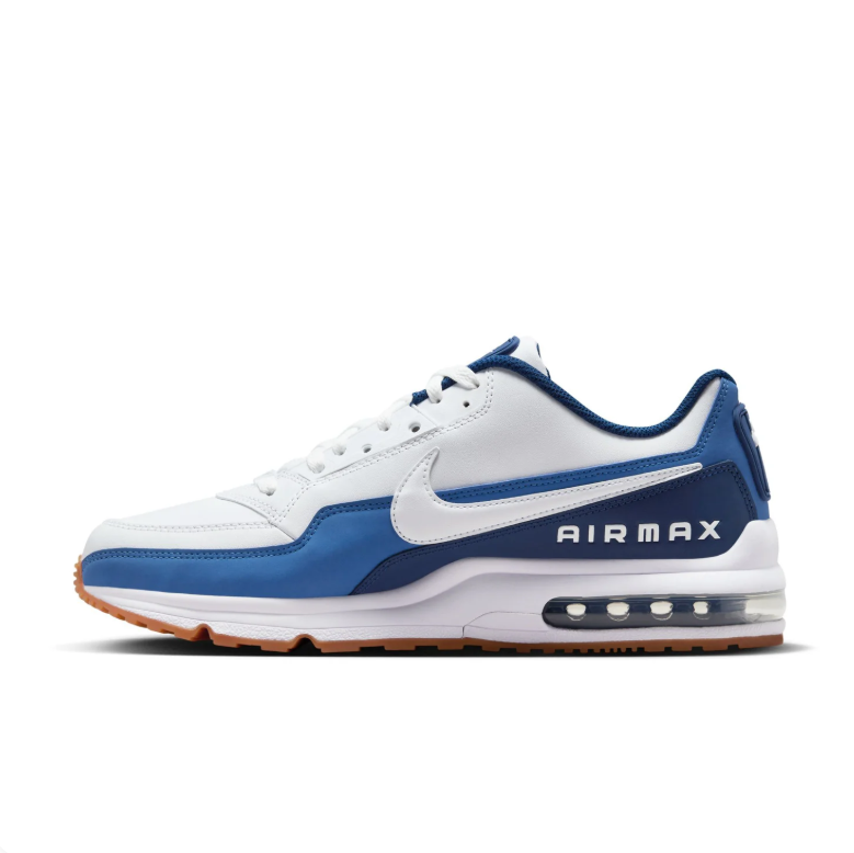 Nike Air Max Sneakers – White and Blue with Gum Sole