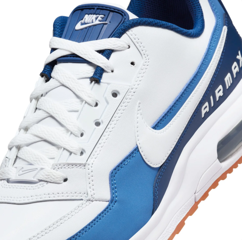 Nike Air Max Sneakers – White and Blue with Gum Sole