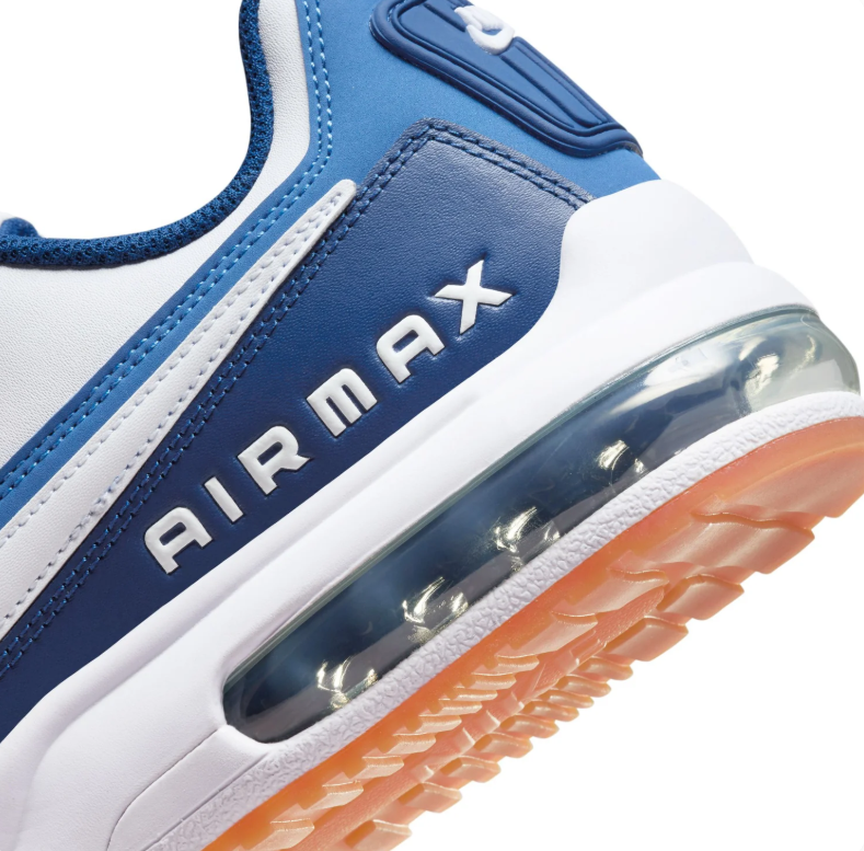Nike Air Max Sneakers – White and Blue with Gum Sole