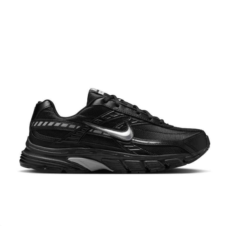 Nike Initiator Black and Metallic Silver Low-Top Sneakers