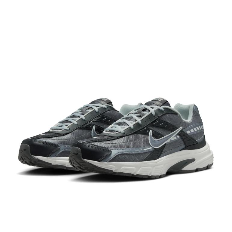 Nike Initiator Charcoal and Black Low-Top Sneakers with White Sole