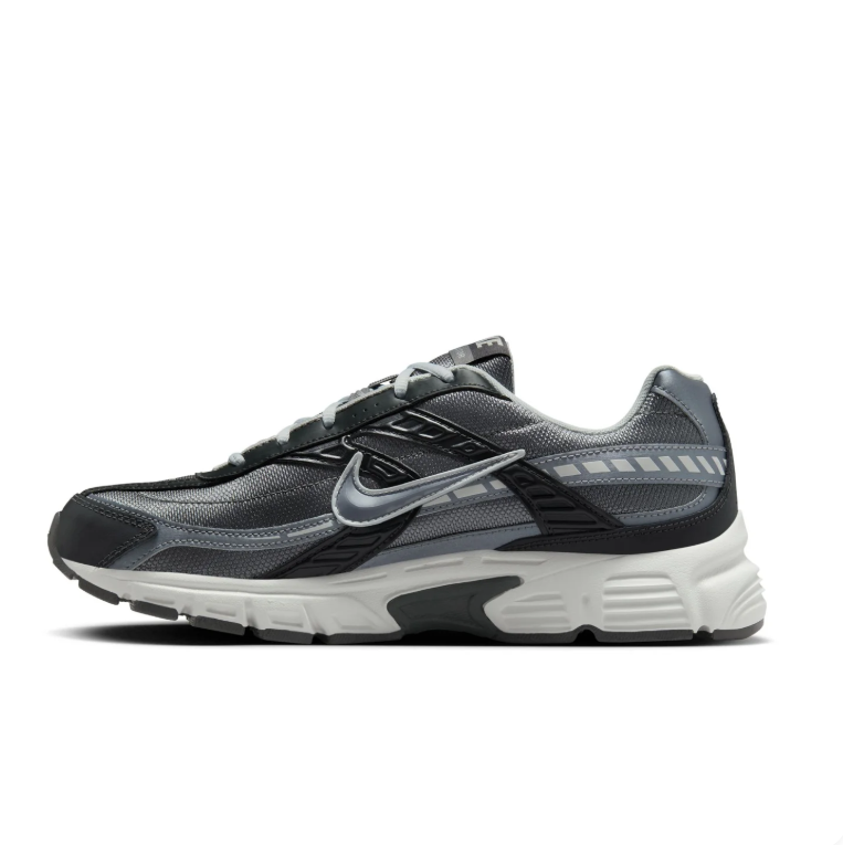 Nike Initiator Charcoal and Black Low-Top Sneakers with White Sole