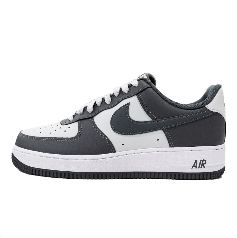 Nike Air Force 1 Black and White Color-Block Low-Top Sneakers