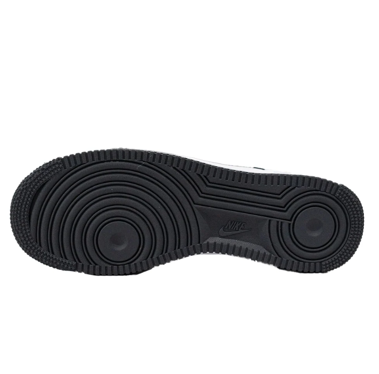Nike Air Force 1 Black and White Color-Block Low-Top Sneakers