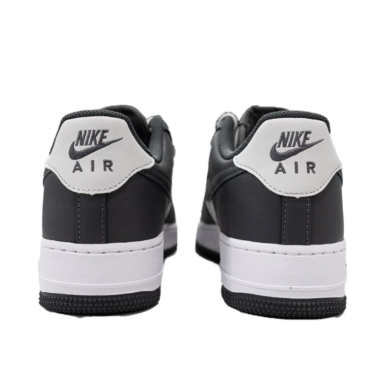 Nike Air Force 1 Black and White Color-Block Low-Top Sneakers