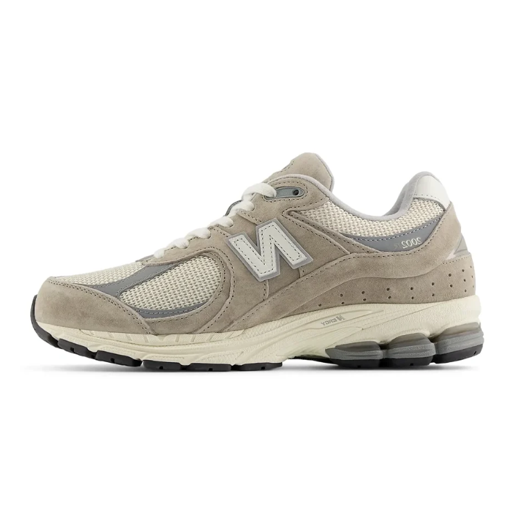 New Balance 2002 Beige and Grey Low-Top Sneakers with Cream Sole
