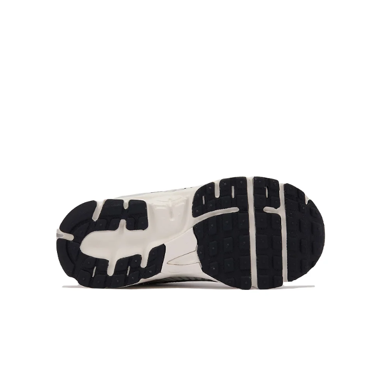 Nike White and Metallic Silver Low-Top Sneakers with Sculpted Sole