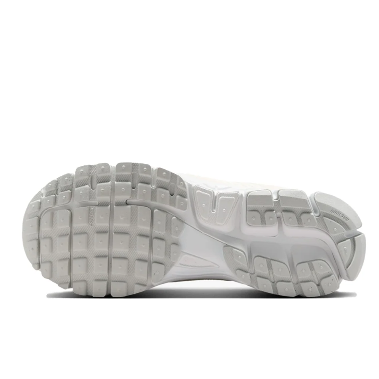 Nike White and Ivory Low-Top Sneakers with Lattice Heel and Segmented Sole