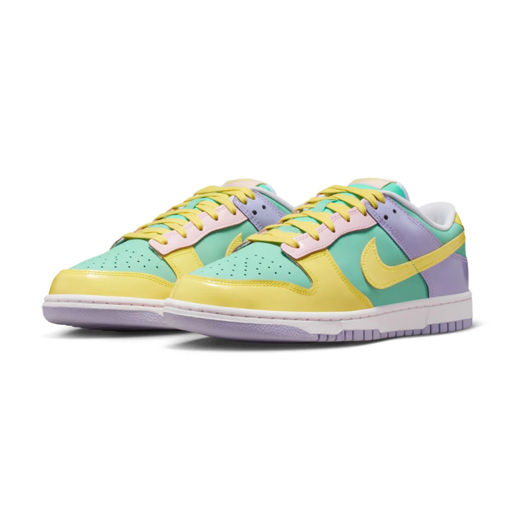 Nike Pastel Mint, Yellow and Lavender Low-Top Sneakers