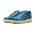 Nike Blue Washed-Effect Low-Top Sneakers with Amber-Toned Sole