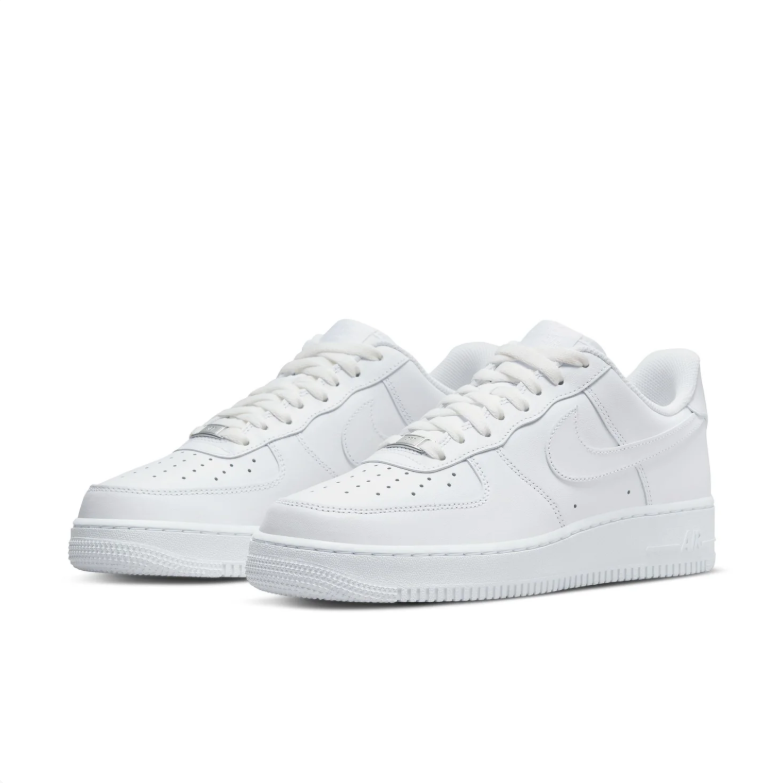 Nike Air Force 1 All-White Low-Top Sneakers